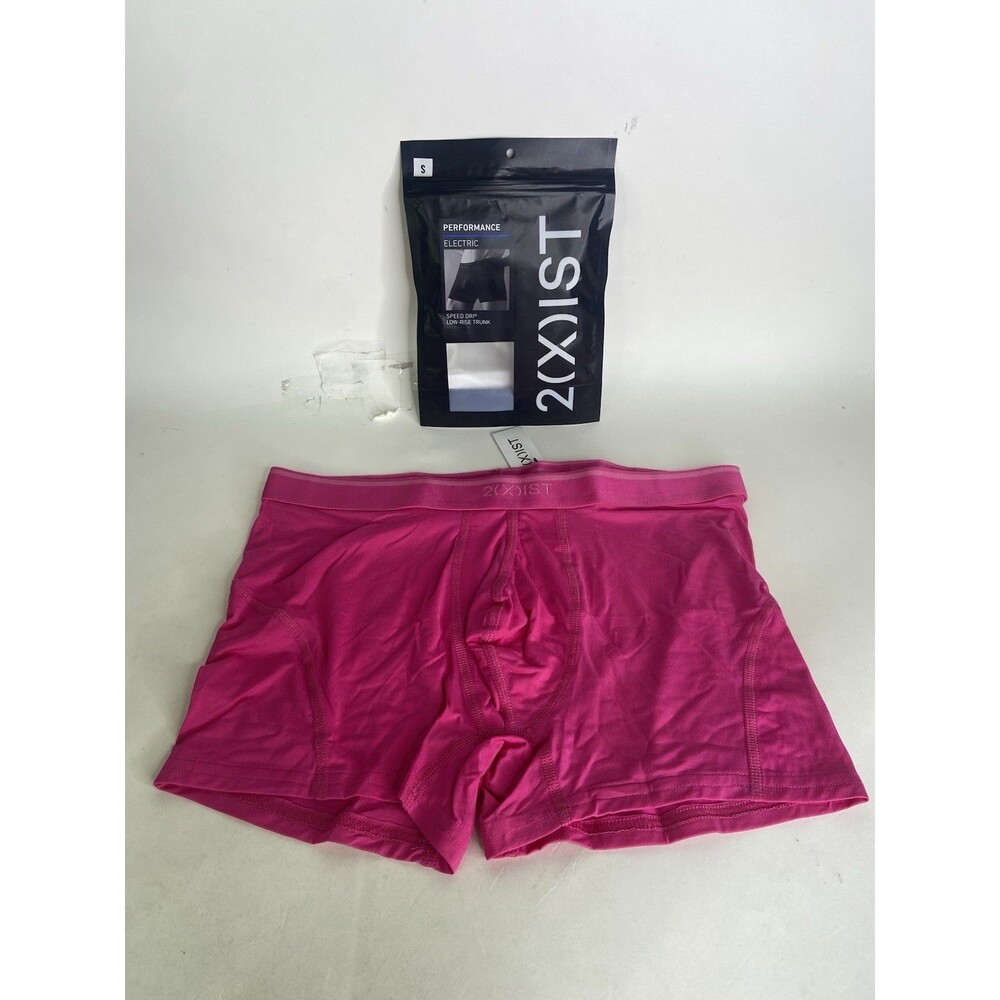 2xist Performance Electric Speed Low Rise Trunk Underwear Fuchsia Purple Mens S